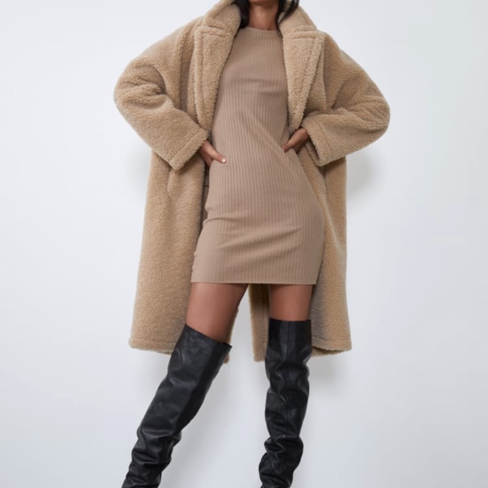 Textured voluminous dress